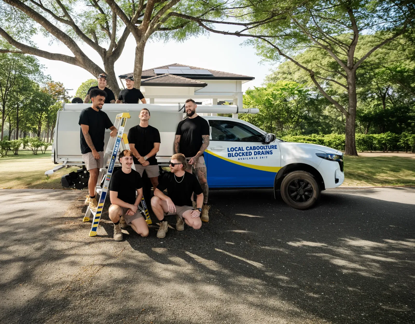 Local Caboolture Blocked Drains team and ute